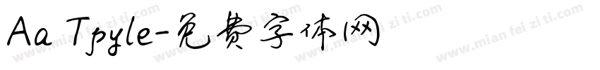 Aa Tpyle字体转换